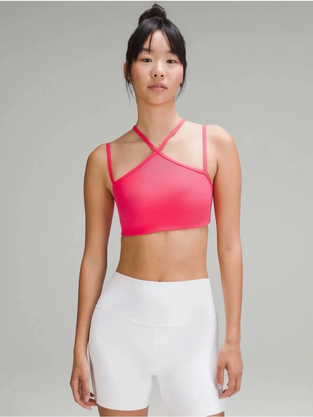 Lululemon Flow Y Strappy Bra Hot Pink Size 8